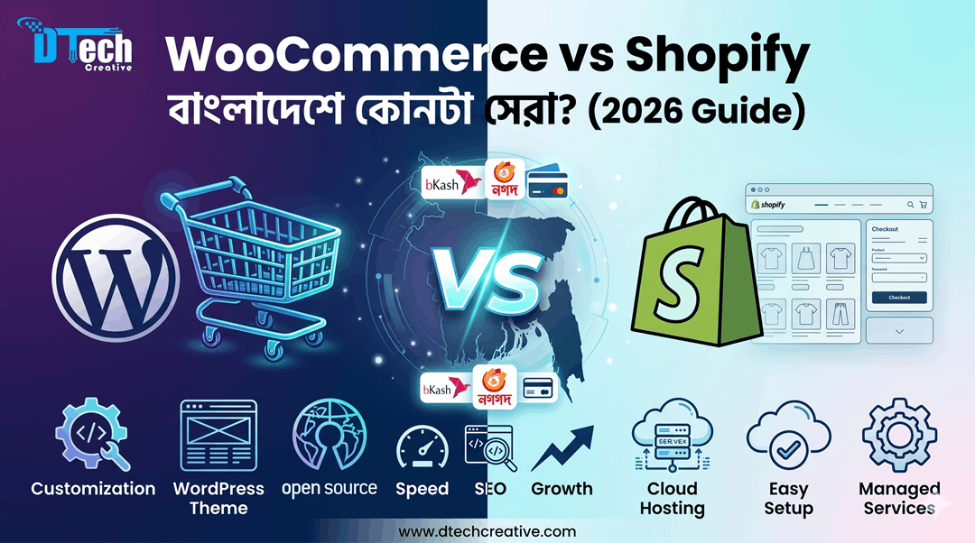 WooCommerce vs Shopify for Bangladesh Businesses in 2026: কোনটি আপনার জন্য সেরা?